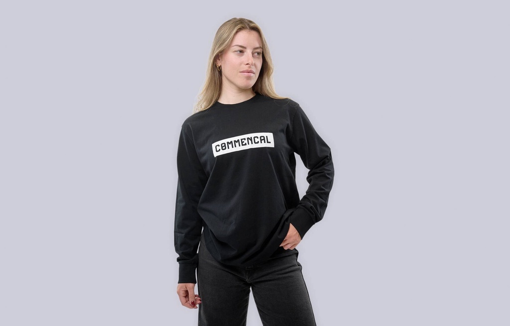 [24611202] T-SHIRT COMMENCAL MANCHES LONGUES CORPORATE BLACK